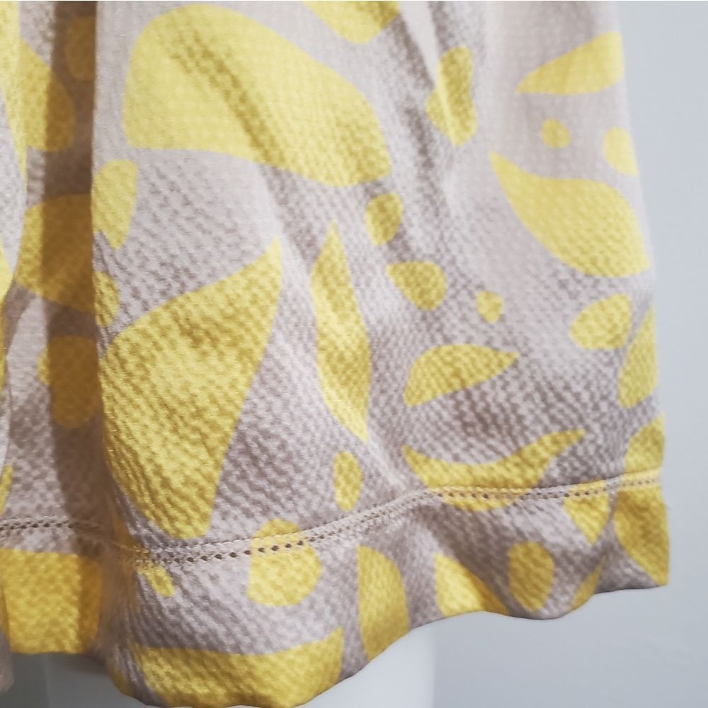 Missoni Silk Yellow High-Rise Wide-Leg Shorts - Picture 5 of 9